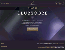 Tablet Screenshot of clubscore.com